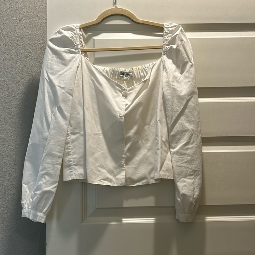 Zara White Blouse